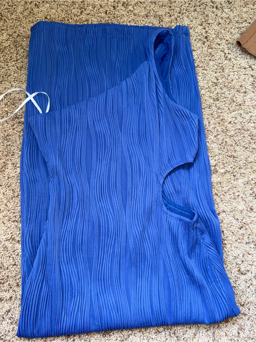 Hello Molly Electric Blue Textured Maxi Dress